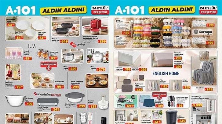 A101 AKTÜEL KATALOĞU | A101 Aldın Aldın 24 Eylül Perşembe aktüel kataloğunda hangi ürünler satışa çıkacak? Şarjlı Dikey Süpürge, Su Isıtıcı, El Mikseri, Stand Mikser, Üç Tekerlekli Elektrikli Moped, Elektrikli Çocuk Cross Motosiklet…