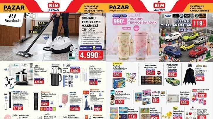 BİM 20-22 EYLÜL YENİ AKTÜEL KATALOGLAR! BİM 20 Eylül Pazar aktüel kataloğunda hangi ürünler satışa çıkacak? Tuşlu Cep Telefonu, Dijital Göstergeli Powerbank, Hibrit Tıraş Makinesi…