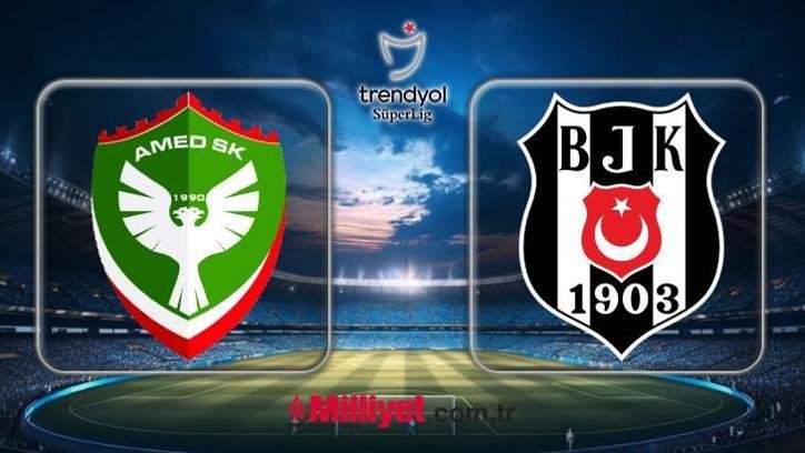 BJK AMED SK DEPLASMANINDA! Amedspor – Beşiktaş maçı hangi kanalda, saat kaçta, nereden izlenir? Muhtemel ilk 11’ler