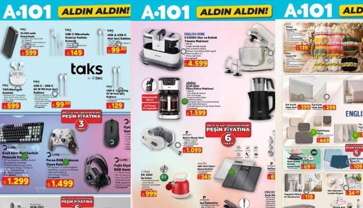A101 24 EYLÜL PERŞEMBE KATALOĞU YAYIMLANDI! A101 Aldın Aldın bu hafta hangi ürünler indirimde? İndirimli ürünler listesi A101 Halı ve Koltuk Yıkama Makinesi, Boyun Masaj Aleti, Kedi ve Köpek Maması…