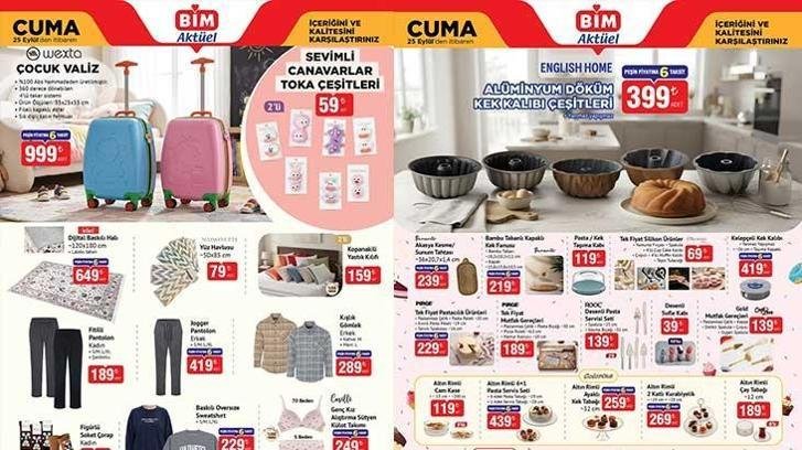 BİM 25 EYLÜL CUMA AKTÜEL KATALOĞU SATIŞTA! BİM 27-29 Eylül aktüel kataloglarında hangi ürünler satışa çıkacak? Tam Otomatik Espresso Makinesi, Şarjlı Kablosuz Süpürge, Stand Mikser, Tost Makinesi, Su Filtreli Halı Yıkama Makinesi