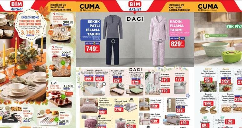 BİM AKTÜEL 2 EKİM KATALOĞU: Yarın raflarda… BİM 2-8 Ekim Aktüel Kataloğunda hangi ürünler var?
