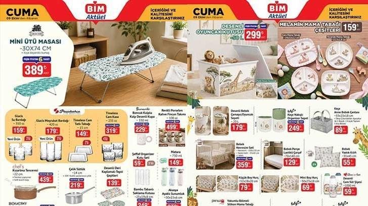 BİM AKTÜEL 6 EKİM SALI KATALOĞU SATIŞTA! BİM 9-11 Ekim aktüel kataloglarında hangi ürünler satışa çıkacak? Renkli Porselen Kahve Takımı, Kapaklı Balık Tavası, Kızartma Tenceresi, Mini Ütü Masası…