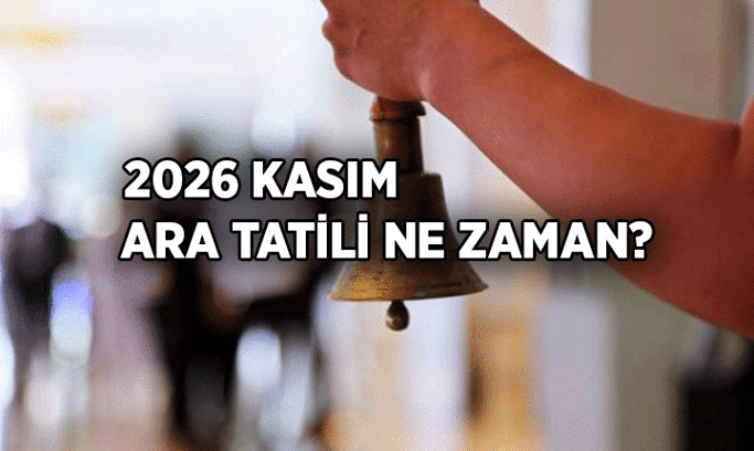 MİLLİ EĞİTİM BAKANLIĞI DUYURDU ❗ Kasım ara tatili ne zaman başlıyor, ayın kaçında? 2026 Ara tatil tarihinin ilk ve son günü ne zaman?