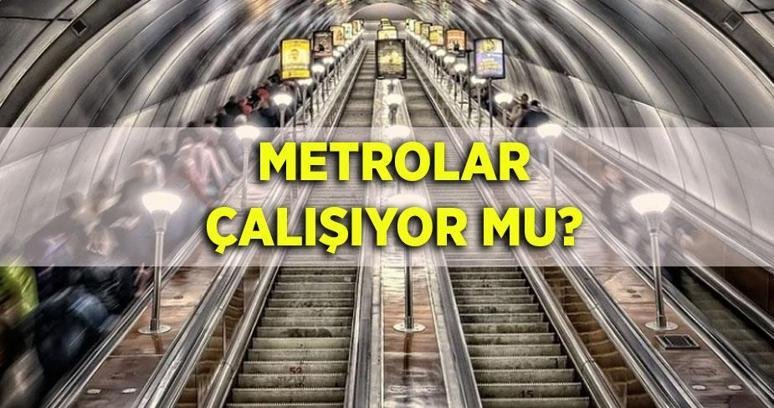 İSTANBUL’DA METROLAR AÇIK MI? 16 Ekim Cuma Marmaray, metro, tramvay çalışıyor mu, seferler normale döndü mü?