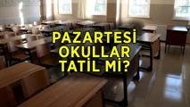 PAZARTESİ OKULLAR TATİL Mİ? 19 Ekim Pazartesi İstanbul’da okul var mı, yok mu, ders işlenecek mi?