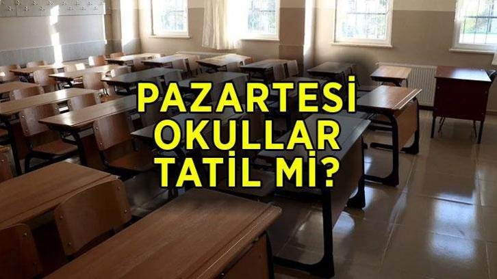 PAZARTESİ OKULLAR TATİL Mİ? 19 Ekim Pazartesi İstanbul’da okul var mı, yok mu?