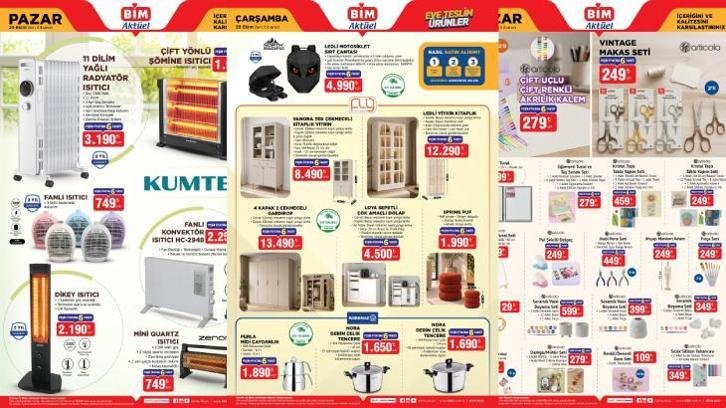 BİM AKTÜEL 25-27-28 EKİM 2026 KATALOĞU! Yepyeni BİM katalog afişi paylaşıldı! BİM’e pul şekilli delgeç, Damga Mühür Seti, Çelik Tencere geliyor!