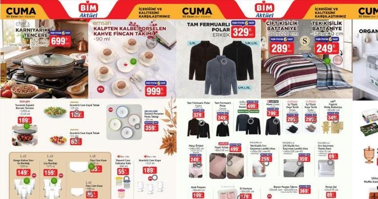 BİM AKTÜEL 30 EKİM 2026: Yeni katalog ürünleri raflarda satışta! BİM’de bu hafta hangi ürünler indirimde?