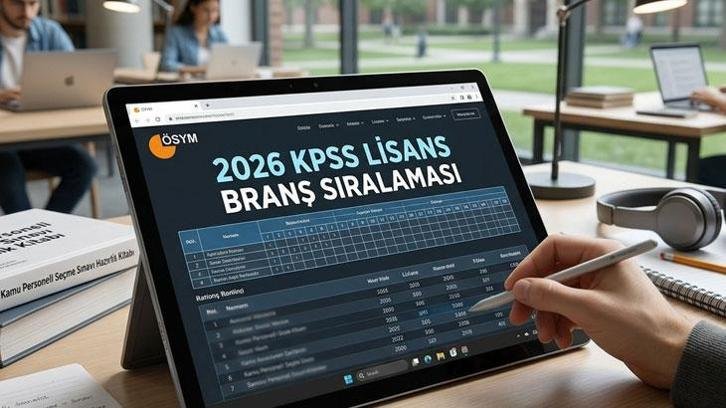 KPSS BRANŞ SIRALAMASI 2026: KPSS Lisans branş bazında sıralamalar açıklandı mı, ne zaman açıklanacak?
