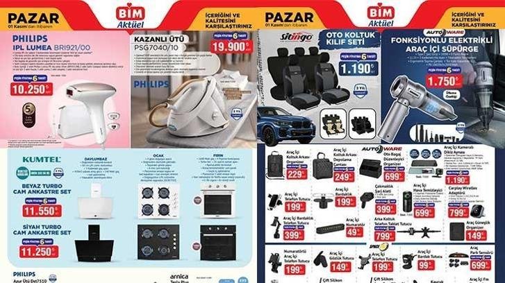 BİM 1-3-6 KASIM AKTÜEL KATALOGLAR! BİM 1 Kasım Pazar aktüel kataloğunda hangi ürünler satışa sunulacak? Oto Koltuk Kılıf Seti, Elektrikli Araç İçi Süpürge, Araç İçi Koltuk Arkası, Oto Bagaj Düzenleyici Organizer…
